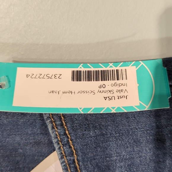 Just Usa Vale Skinny Scissor Hem Jeans 